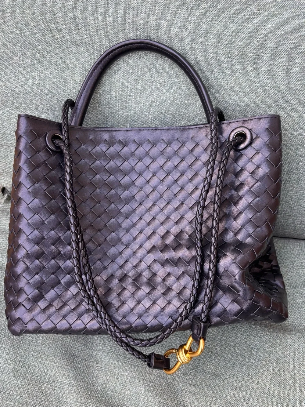 Woven Leather Bag